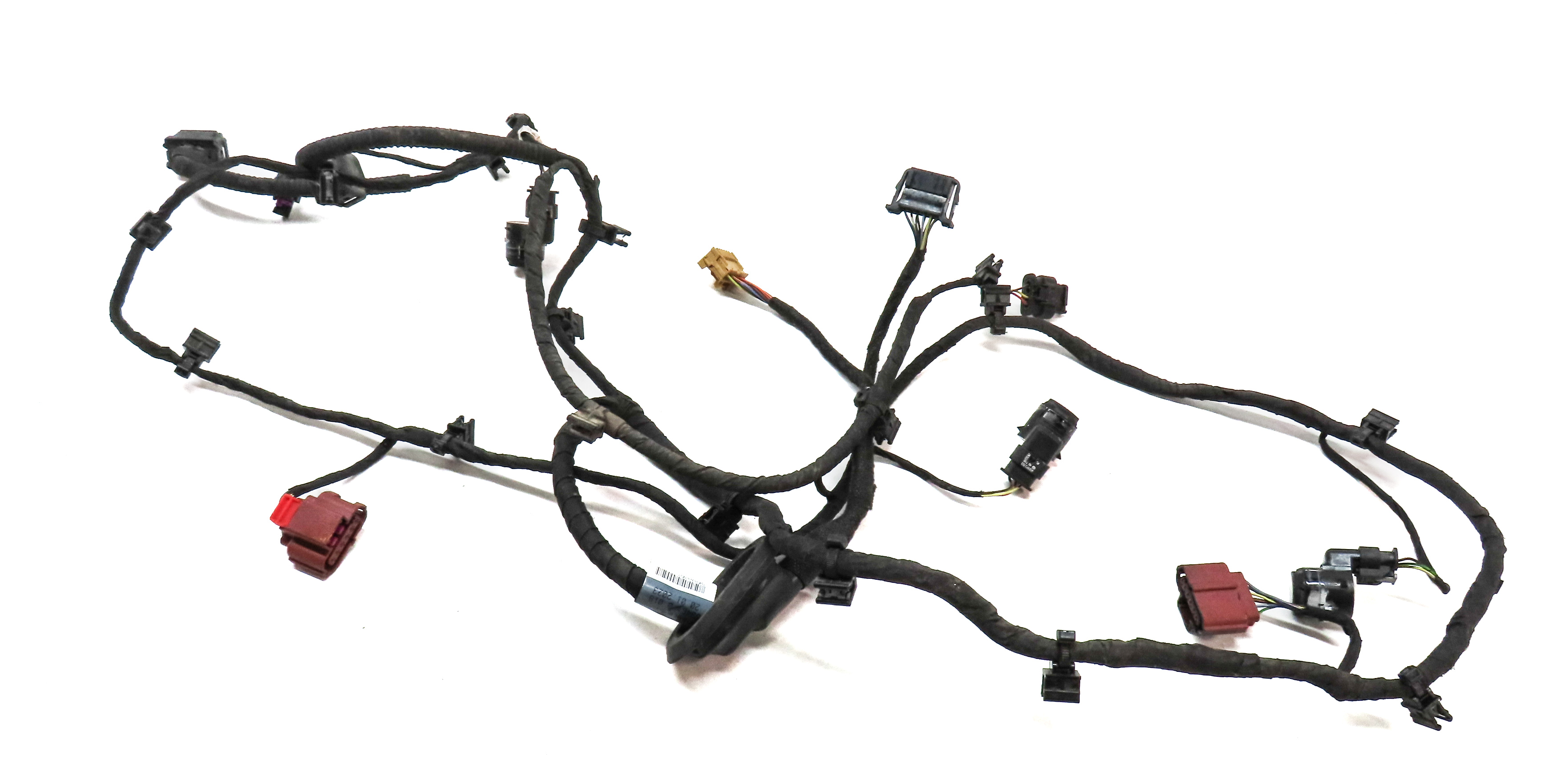 2018 AUDI Q5 (FY 80A) REAR PARK ASSIST PDC SENSOR w/HARNESS SET/3 (BLACK) — exact item pictured